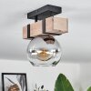 MONTGOMERY Ceiling Light - glass Ecru, black, 1-light source