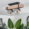 MONTGOMERY Ceiling Light - glass Ecru, black, 2-light sources