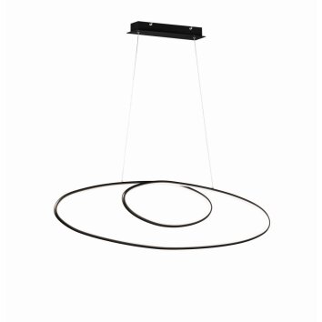 Pendant Light Trio Leuchten AVUS LED black, 1-light source