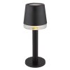 Globo SOLAR Table lamp LED black, transparent, clear, 1-light source