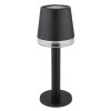 Globo SOLAR Table lamp LED black, transparent, clear, 1-light source