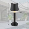 Globo SOLAR Table lamp LED black, transparent, clear, 1-light source
