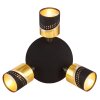 Globo OR Ceiling Light black, 3-light sources