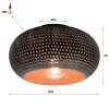 Punch Ceiling Light bronze, black, 1-light source