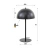 Shield Table lamp anthracite, 1-light source