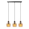 Lucide ILONA Pendant Light black, 3-light sources