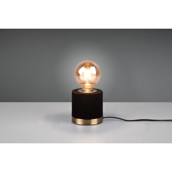 Reality JUDY Table lamp antique brass, black, 1-light source