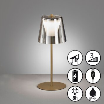 FHL-easy Marbella Table lamp LED gold, 1-light source