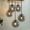 JUST LIGHT GERDA WIDOW Ceiling Light Ecru, black, 5-light sources