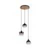 Leuchten-Direkt GREEN ZEA Pendant Light Ecru, black, 3-light sources