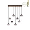 Leuchten-Direkt GREEN ZEA Pendant Light Ecru, black, 8-light sources