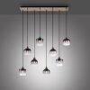 Leuchten-Direkt GREEN ZEA Pendant Light Ecru, black, 8-light sources