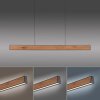 Paul-Neuhaus NANIA Pendant Light LED Wood like finish, black, 1-light source
