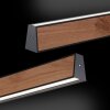 Paul-Neuhaus NANIA Pendant Light LED Wood like finish, black, 1-light source