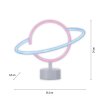 Leuchten-Direkt NEON-SATURN decorative light LED white, 1-light source