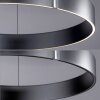 Paul-Neuhaus PURE E-CLIPSE Pendant Light LED grey, 2-light sources, Remote control