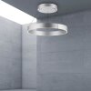 Paul-Neuhaus PURE E-CLIPSE Pendant Light LED silver, 2-light sources, Remote control
