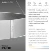 Paul-Neuhaus PURE E-CLIPSE Pendant Light LED silver, 2-light sources, Remote control