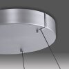 Paul-Neuhaus PURE E-CLIPSE Pendant Light LED silver, 2-light sources, Remote control