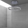 Paul-Neuhaus PURE E-LOOP Pendant Light LED grey, 2-light sources, Remote control