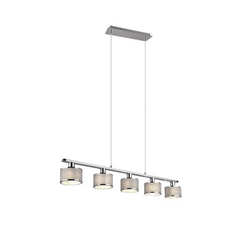 Trio KAPRUN Pendant Light chrome, 5-light sources