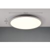 Trio YUMA Ceiling Light LED titanium, 2-light sources, Remote control, Colour changer