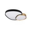 Trio RISE Ceiling Light LED black-gold, 1-light source, Remote control