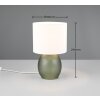 Trio VELA Table lamp green, 1-light source