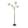 Reality BOLZANO Floor Lamp black, 5-light sources