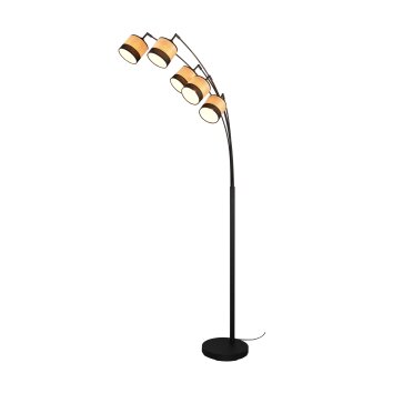 Reality BOLZANO Floor Lamp black, 5-light sources