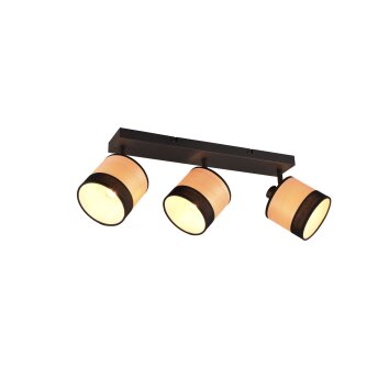 Reality BOLZANO Ceiling Light black, 3-light sources