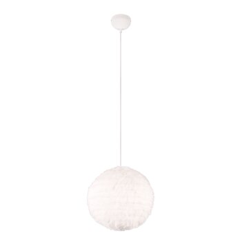 Reality FURRY Pendant Light beige, 1-light source