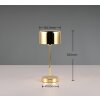 Reality JEFF Table lamp LED brass, 1-light source