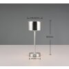 Reality JEFF Table lamp LED matt nickel, 1-light source