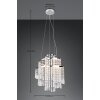 Reality POMP Pendant Light LED chrome, 1-light source, Remote control