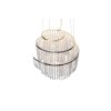 Reality POMP Pendant Light LED chrome, 1-light source, Remote control