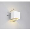 Reality TALENT Outdoor Wall Light LED white, 2-light sources, Motion sensor