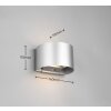 Reality TALENT Outdoor Wall Light LED titanium, 2-light sources, Motion sensor