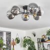 Chehalis Ceiling Light - glass 15 cm gold, black, 6-light sources