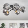Chehalis Ceiling Light - glass 15 cm gold, black, 6-light sources