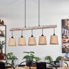Soungou Pendant Light Ecru, black, 5-light sources