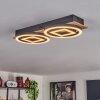 Taboneira Ceiling Light LED Ecru, black, 2-light sources