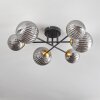 Chehalis Ceiling Light - glass 10 cm, 12 cm, 15 cm gold, black, 6-light sources