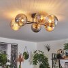 Chehalis Ceiling Light - glass 15 cm gold, black, 6-light sources