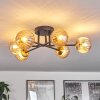 Chehalis Ceiling Light - glass 15 cm gold, black, 6-light sources