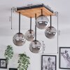 Chehalis Ceiling Light - glass 12 cm Ecru, black, 5-light sources