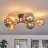 Chehalis Ceiling Light - glass 15 cm gold, black, 6-light sources
