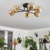 Chehalis Ceiling Light - glass 10 cm gold, black, 6-light sources