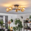 Chehalis Ceiling Light - glass 10 cm gold, black, 6-light sources