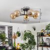 Chehalis Ceiling Light - glass 12 cm gold, black, 6-light sources